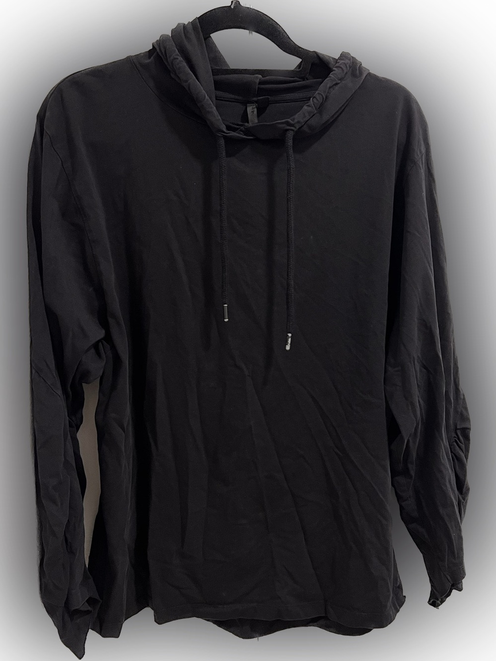 Black TOPSHOP SWEATER SHIRT WITH HOOD size 6